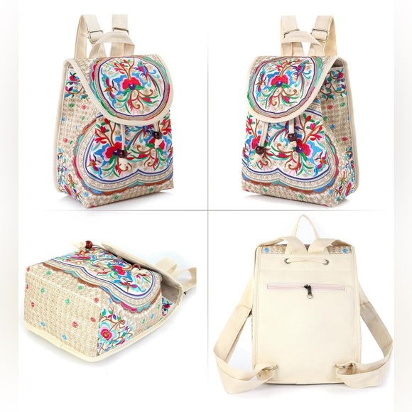 🥳HP🥳Goodhan Vintage Embroidered Backpack Purse - Picture 2 of 5